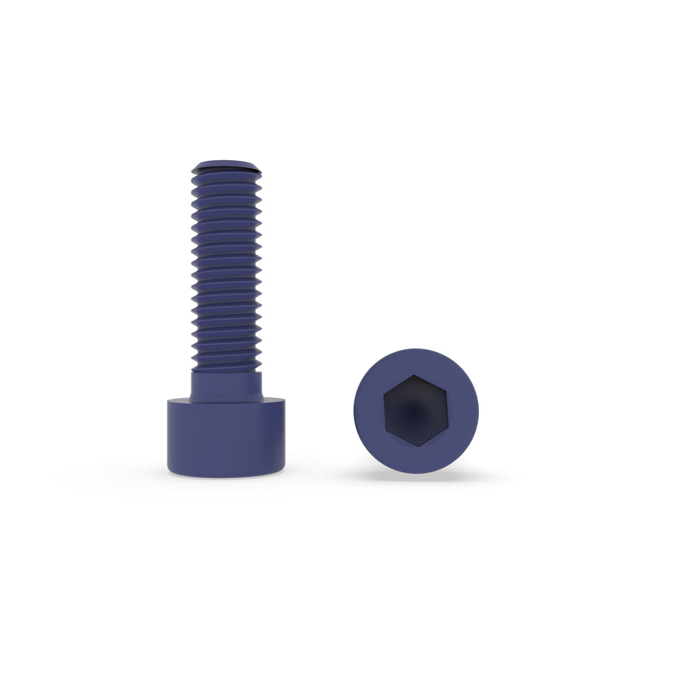 Viti a testa cilindrica con esagono incassato in acciaio inox A2-70 con rivestimento in PTFE/Teflon - DIN 912