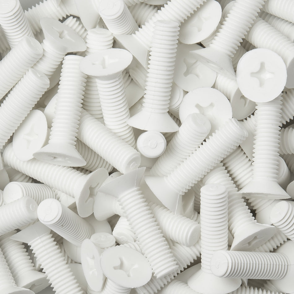 Viti a testa svasata piana in polipropilene - DIN 965