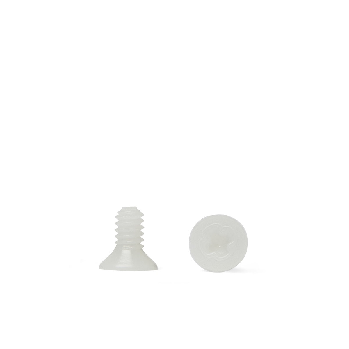 Viti In PTFE M3 M4 M5 M6 M8 M10 - Testa Piatta Svasata, Metriche, Materiale Plastico, Modello GB68, QuarkMRO