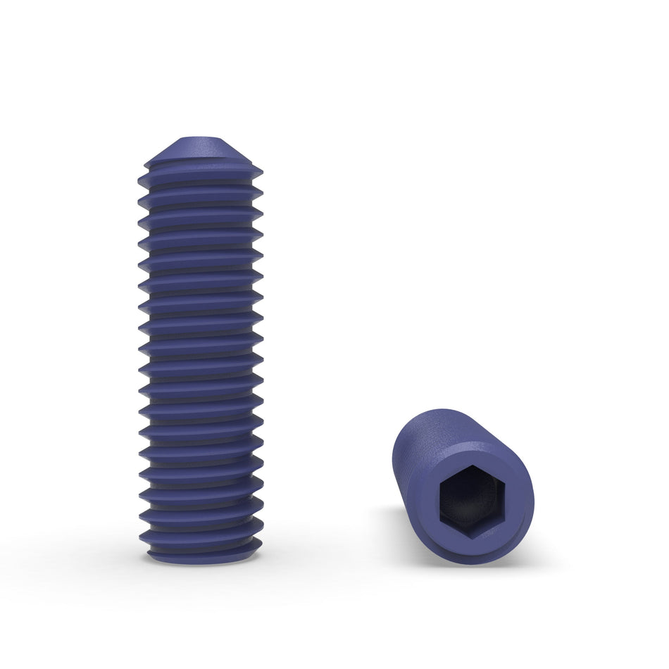Vite a brugola con esagono incassato in acciaio inox A2-70 con rivestimento in PTFE/Teflon - DIN 913