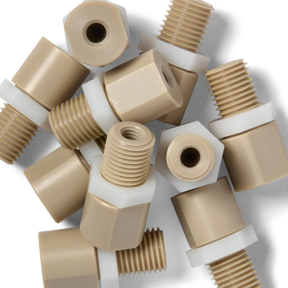 Bocchettone a testa cilindrica in PEEK per HPLC (per tubi da 1/16" OD)