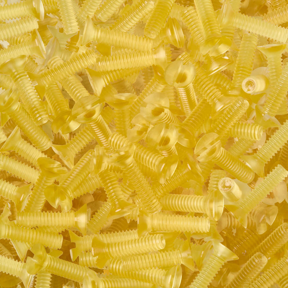 Vite a testa svasata piana con intaglio in PEI Ultem