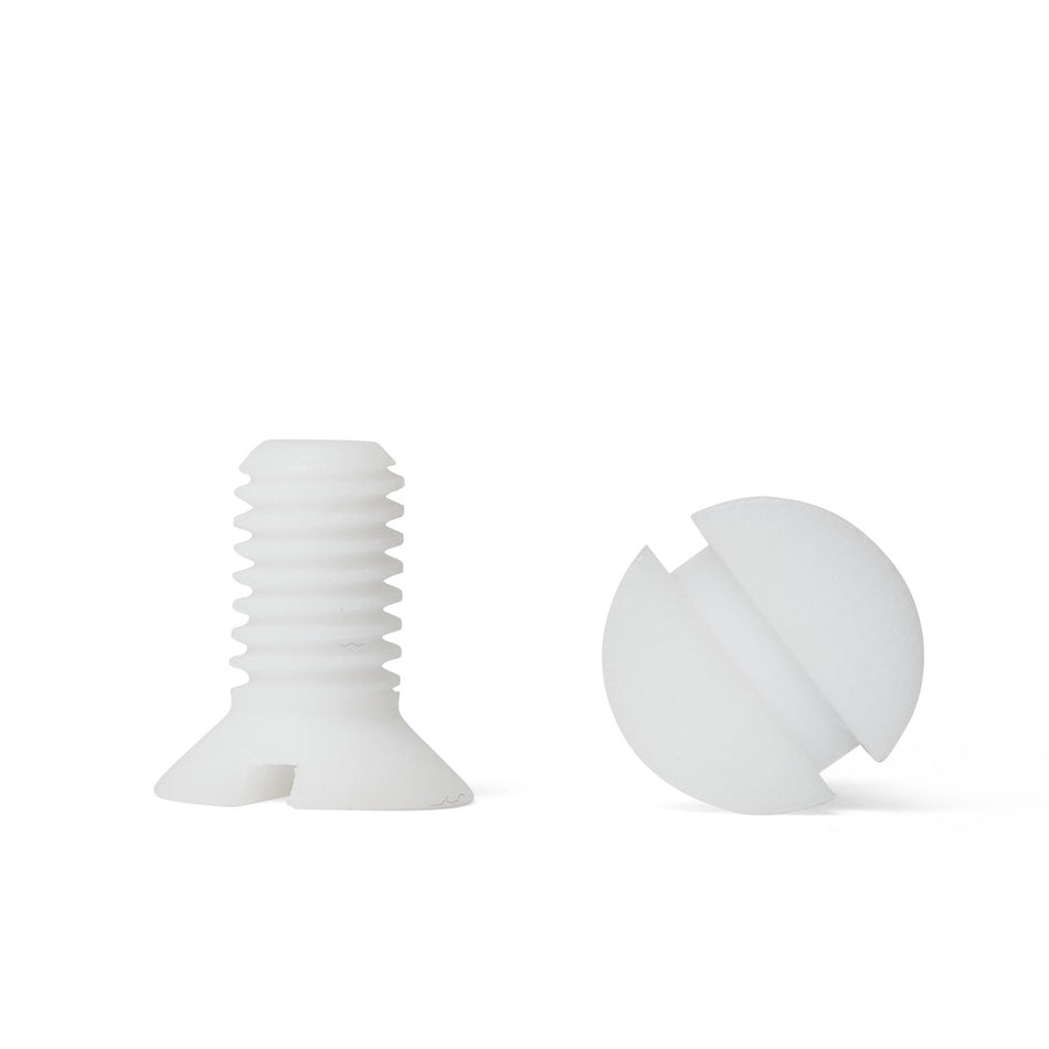 Viti a testa piana svasata con intaglio in PTFE Teflon - DIN 963