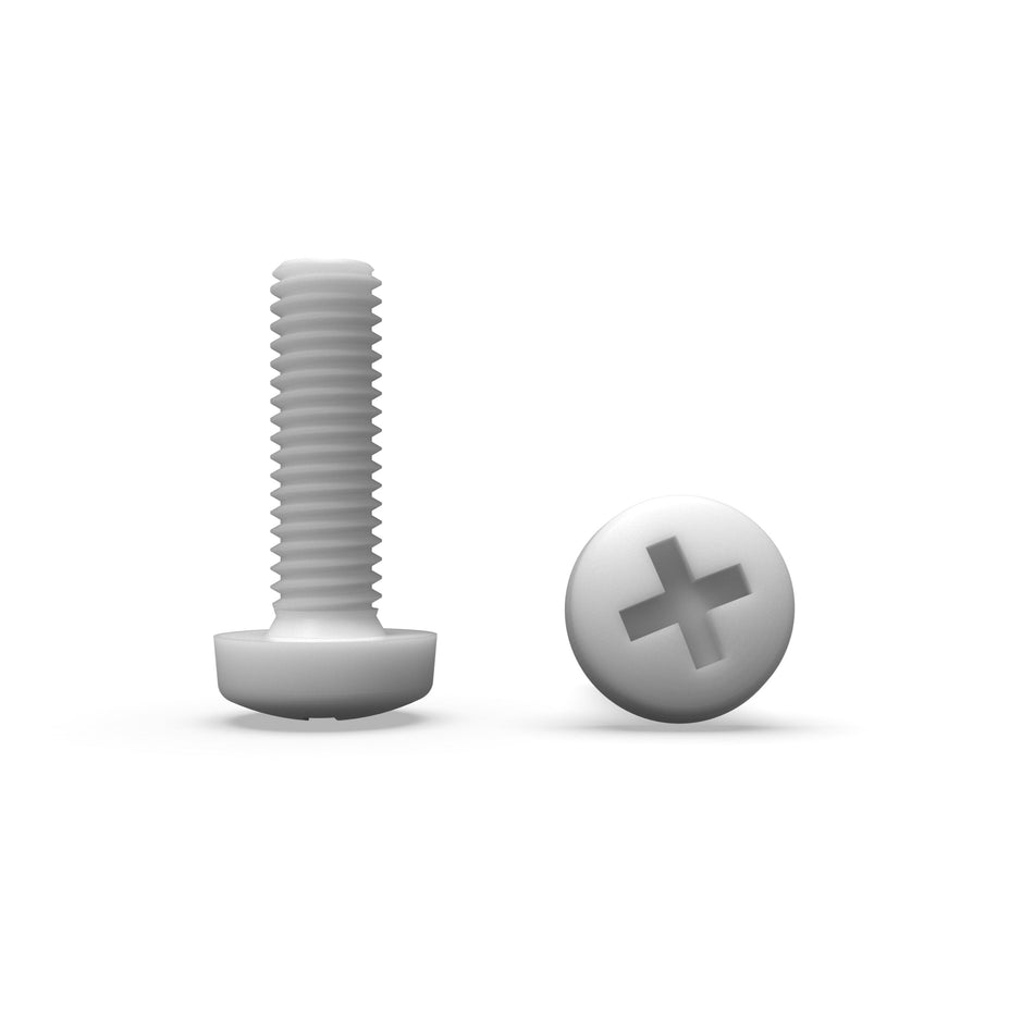 Viti a testa bombata con intaglio in teflon PTFE - DIN 85