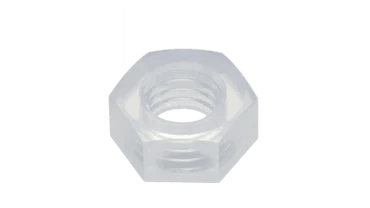PFA Hexagon Nuts - High Performance Polymer-Plastic Fastener Components