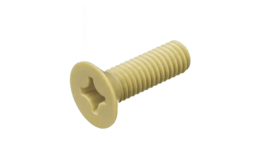 PPS Countersunk Flat Head Screws - High Performance Polymer-Plastic Fastener Components